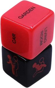 Dados de resina que brillan en la oscuridad, de 12 caras, con posiciones sexuales, dados sexuales LED para juegos divertidos, dos juegos de dados sexuales eróticos e íntimos para adultos. - Product Image 4