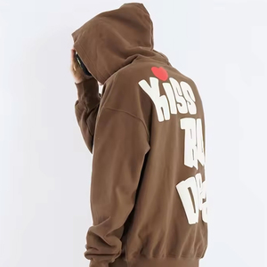เสื้อฮู้ดดี้ผ้าฟลีซหนานุ่มสำหรับผู้ชาย ผลิตจากผ้าฝ้าย 100% สามารถปรับแต่งได้ พร้อมปักลายตามสั่ง เหมาะสำหรับใส่ลำลองในฤดูหนาว - Product Image 4