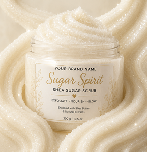 Sugar Spirit Shea Sugar <b>Scrub</b> Natural Exfoliating <b>Body</b> Polish Moisturizing Skin Brightening Dead Skin Removal OEM Bulk Wholesale - Product Image 1