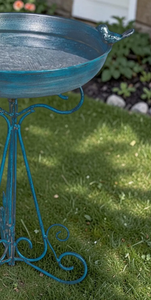 Bassin de remplacement en cuivre antique pour bain d'oiseaux, à fixer sur terrasse de jardin extérieur, pour oiseaux sauvages, spa pour oiseaux - Product Image 5