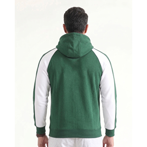 Sudadera con capucha y cremallera para hombre, manga larga, 100% algodón polar, para yoga y gimnasio - Product Image 2