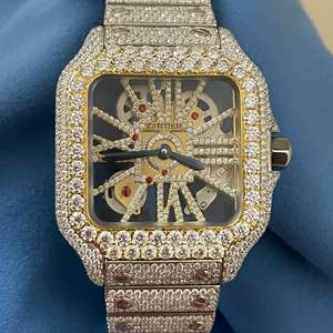 Montre Classique Personnalisée pour Homme, Montre Sertie de Diamants de Laboratoire, Bijoux Hip Hop Incrustés de Diamants, Meilleure Qualité, Prix de Gros - Product Image 1