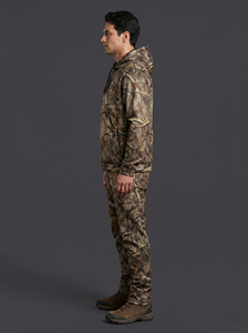 Conjunto de Sudadera con Capucha y Pantalones de Forro Polar Sólido Transpirable para Hombre, Talla Grande, Tejido Térmico, Informal, para Invierno - Product Image 3