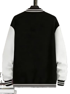 Chaqueta de Béisbol con Cuello de Botones, Corte Holgado, Mangas con Contraste, Cuello Alto y Cierre de Botones, Ropa Deportiva, Bangladesh - Product Image 3