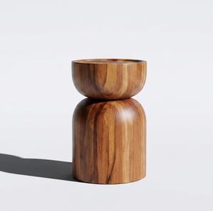 Dam Handmade Durable Teak Wooden <b>Stool</b> Contemporary Minimalist Design with Eco-Friendly Natural Finish Home Decor Resort Cafe - Product Image 3