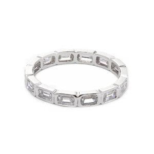 925 Sterling <b>Silver</b> Gold Adjustable Lab Grown Diamond <b>Statement</b> <b>Ring</b> Stylish Fine Jewelry Elegant Gift for Women - Product Image 1