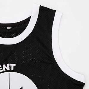 Custom Basketball Jersey for High Intensity Matches Sleeveless V-Neck Pullover Heavy Fabric Pro <b>Level</b> Team Sportswear - Product Image 4