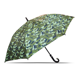 Parapluie pliable F 16 vert armée à motif à carreaux, léger, durable, pour voyage, avec poignée en acier allié - Product Image 5