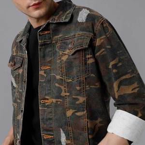 Fabriqué à Sialkot Livraison rapide Emballage personnalisé Veste en jean pour homme Prix de gros Veste en jean vintage délavée style hip hop - Product Image 6