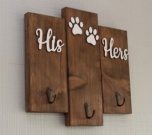 His And Her <b>Key</b> Holder <b>Wall</b> <b>Hook</b> For Home Decor Stylish Couple <b>Key</b> Storage Keeps Car <b>Keys</b> Organized For Both Partners From India - Product Image 6