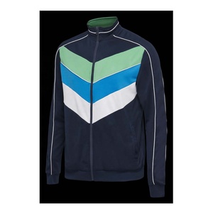 Survêtement slim Fit pour hommes, survêtement d'entraînement de sport, Logo personnalisé, haut à fermeture éclair et bas de jogging - Product Image 4