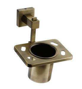 Wall Mounted Brass <b>Toothbrush</b> <b>Holder</b> Premium Bathroom Brush <b>Holder</b> Toothpaste Organizer - Product Image 5