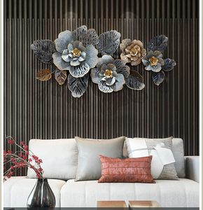Stylish Metal Multi Rose <b>Flower</b> <b>Wall</b> Hanging Sculpture Modern Home Decor Decorative <b>Wall</b> Art for Bedroom Living Room Hotel - Product Image 2