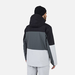 Factory Price Men's Color Blocking Hooded Softshell Jacket Winter Outdoor Camping & Hiking Waterproof Polyester Jacket - Product Image 2