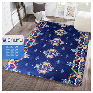 Tapis en polyester moderne haute densité anti-allergie gaufré antidérapant pour enfants Motif abstrait fabriqué à la machine pour le salon - Product Image 4