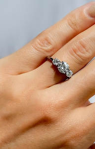 925 Sterling Silver Moissanite Diamond <b>ring</b> Gift For engagement - Product Image 3