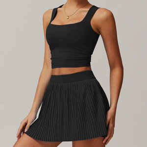 Nuevo Conjunto de Yoga para Mujer, Bra Deportivo, Falda de Tenis de Cintura Alta, Secado Rápido, Transpirable, Ropa Deportiva para Gimnasio - Product Image 3