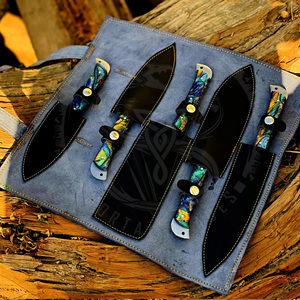 มีดครัวชุดเต็มคุณภาพสูงขายดี ผลิตจากเหล็กดามัสกัส 67 ชั้น แกนกลาง VG10 พร้อมด้ามจับ G10 - Product Image 5