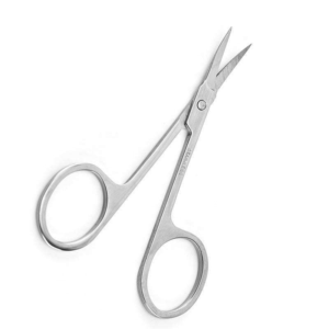Ciseaux à cuticules argentés de qualité supérieure en acier inoxydable, outil de manucure professionnel à pointe fine pour salon, vente en gros - Product Image 1