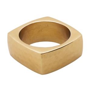 Ensemble de 4 anneaux de serviette en aluminium martelé, finition dorée et argentée, design géométrique moderne, réutilisables, pour la décoration de table lors de réceptions. - Product Image 6