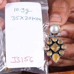 Pendientes Colgantes de Perlas Oxidadas al por Mayor para Amantes de la Joyería |   Joyería Étnica Hecha a Mano con Baño de Plata Antigua |   Pendientes Boho de Moda al por Mayor - Product Image 6