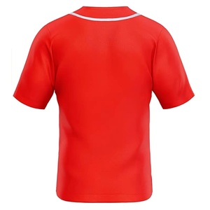 เสื้อเบสบอลวินเทจสั่งทำขายส่ง แห้งเร็ว ระบายอากาศได้ดี พิมพ์ลายเรียบๆ  สำหรับผู้ใหญ่ ไซส์พลัส 100% - Product Image 6