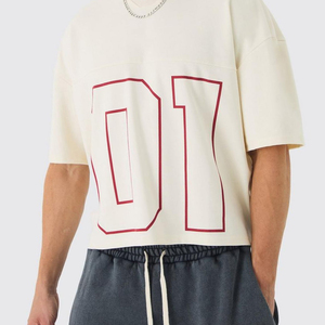Maillot de football rétro couleur unique, personnalisable avec nom et numéro, 100 % polyester, col en V, manches courtes, respirant, pour supporters - Product Image 2
