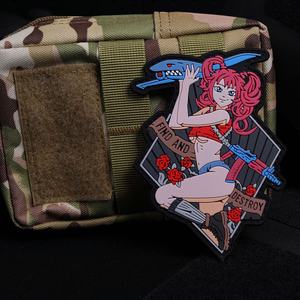 Custom Soft PVC Rubber <b>Patch</b> Raised Embossed Logo Badge for Clothing Hats <b>Backpacks</b> Uniform Tactical Gear Wholesale Factory - Product Image 4