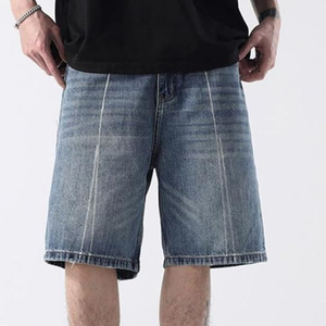Pantalones Cortos de Mezclilla OEM Estilo Vintage con Lavado Ácido, Ajuste Holgado, de Algodón, para Streetwear, Personalizables al por Mayor - Product Image 3