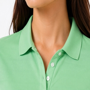 Polo pour femme en coton doux, coupe décontractée, tissu premium personnalisé, classique, léger, idéal pour l'été - Product Image 5