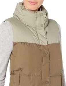 Vestes décontractées ultra-légères à col montant, gilet tricoté respirant et écologique, fermeture éclair, coupe-vent, rembourrage matelassé pour femme - Product Image 5