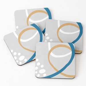 Newly Launch Enamel Prints Square Coasters Mats & Pads Heat Resistant Waterproof Cup Drink Coasters PVC Drink Mat <b>Placemats</b> - Product Image 1