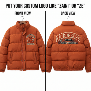 500g Premium Worsted Fabric Waterproof Windproof Camouflage Quilted Puffer <b>Jacket</b> Orange Custom Logo Positions ODM Service - Product Image 1