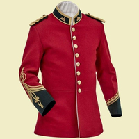 Prix de gros – Nouvelle tunique doublet écossaise noire pour homme en 100 % laine, grande taille, à manches longues, avec logo personnalisé, OEM