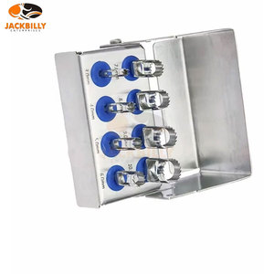 Premium Stainless Steel Dental Implant Trephine Drills <b>Kit</b> 8pcs Bone Cutting Burs Set <b>Polished</b> Surface CE Oral Surgery Medic - Product Image 3