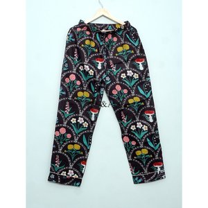 ชุดนอนผ้าฝ้ายแท้ 100% ลายดอกไม้สุดหรูสำหรับผู้หญิง สวมใส่สบายสไตล์ลำลอง แขนยาว ผ้าไม่ทอ เหมาะสำหรับฤดูใบไม้ร่วง ฤดูร้อน และฤดูใบไม้ผลิ - Product Image 2