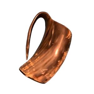 Mug rustique en corne sculpté avec verre à shot en toile de jute et ouvre-bouteille à poignée en corne, fabriqué en Inde - Product Image 1