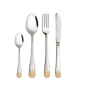 Ensemble de cuillères à fourchette en laiton, 4 pièces, avec emballage de styliste, meilleure qualité et utilisation à la main, offre spéciale - Product Image 1