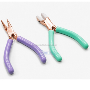 ชุดคีมทำเครื่องประดับสีโรสโกลด์ 2 ชิ้น คีมปากแหลมและคีมปากไนลอน สำหรับงานประดิษฐ์ลูกปัด - Product Image 1