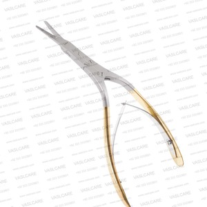 Tijeras dentadas Caplan de 19.5 cm de acero inoxidable para cartílago septal con articulación de doble acción para rinoplastia y septoplastia - Product Image 4