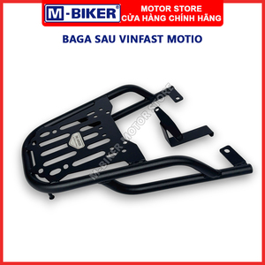Porte-bagages arrière moderne en acier mat noir durable de type plaque M-Biker VinFast Motio pour accessoires de scooter électrique - Product Image 4