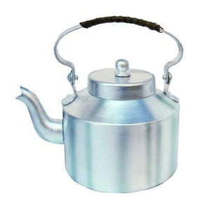 Tetera de Aluminio Vintage, Tetera de Metal para Agua con Tapa, Clásica para el Hogar, Cocina, Restaurante, Cafetería, Camping, Preparación de Café y Té - Product Image 1
