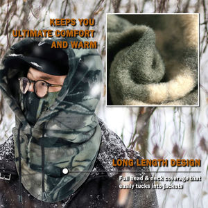 Cagoules tendance en jacquard brodé avec logo, bonnets tricotés personnalisés chauds pour la pêche et les sports, cagoule à capuche - Product Image 6