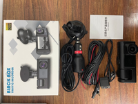 Caméra DVR de voiture avec écran tactile IPS de 2 pouces, double objectif 1080P, vision nocturne et capteur G, enregistreur vidéo de voiture