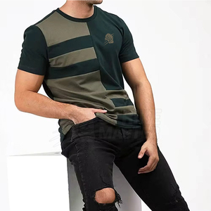 High Quality 100% Cotton Men's T-<b>Shirt</b> Custom Logo Solid Pattern Knitted Fabric O-Neck Regular Fit Casual Breathable Best Price - Product Image 2