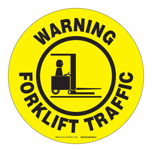 Panneau de signalisation routière triangulaire réfléchissant ToughStripe de Brady pour chariots élévateurs et entrepôts industriels - Product Image 3