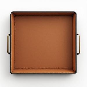 Collection de plateaux organisateurs en cuir faits main Platinum Heritage, conçus pour les clients exigeants recherchant une élégance intemporelle et fonctionnelle. - Product Image 1