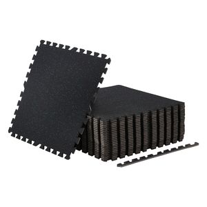 Set di 24 Tappetini Puzzle in Schiuma EVA ad Alta Densità 60 x 60 x 1 cm, Tappetini Morbidi Interconnessi in Gomma per Fitness e Palestra - Product Image 1