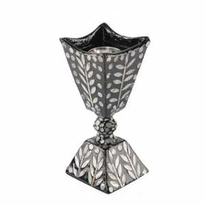Quemador de Incienso de Metal Dorado Rosa de Lujo con Base de Cristal, Porta Incienso Esférico de Oud, Mabkhara Árabe para Aromatizar el Hogar u Oficina - Product Image 3