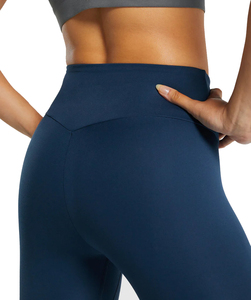 Women High Waisted Yoga Leggings Full Length Seamless Solid Color Compression Fitness Tights For Workout And Run - Product Image 5